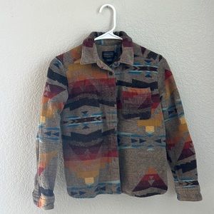 Pendleton Women’s Jacquard Wool Shirt with 3/4 length sleeve